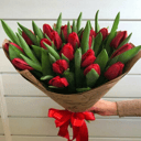Букет из красных Тюльпанов