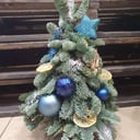 Композиция «Елочка в синих оттенках»