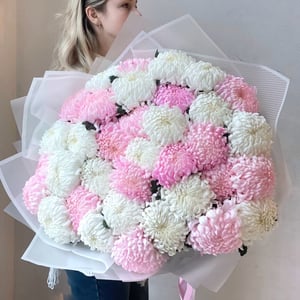 Букет «35 сезонных хризантем»