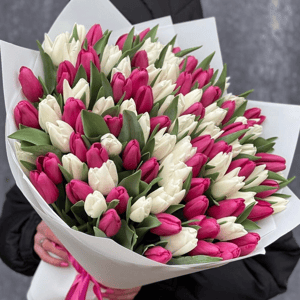 Букет 101 тюльпан