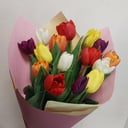 Букет «15 цветных тюльпанов»