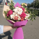 Букет Хризантем, Роз и Пион