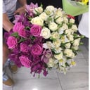 Букет «Две половинки» из альстромерий и роз