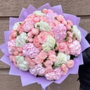 Букет из кустовых роз с Гортензиями