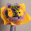 Букет Восторг из хризантем и гербер
