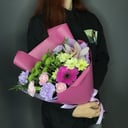 Букет «Фреш» из хризантем и гербер