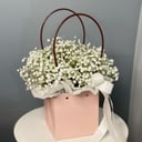 Композиция «Облако из гипсофилы в стильном пакете»