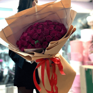 Букет гигант из 51 красной розы