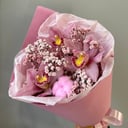 Букет «Нежные чувства» из орхидей и гипсофил