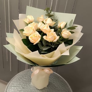 Букет «Ванильный десерт» из роз