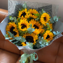Букет «Безоблачное небо» из подсолнухов
