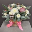 Коробка с цветами «Новый год» из роз