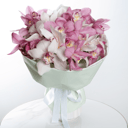 Букет «Розовый шелк» из орхидей