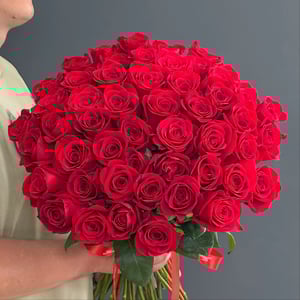 Букет из 51 красной розы Подарок судьбы