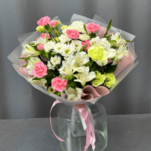 Яркий букет "Коктейль Эмоций" из альстромерий