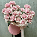 Шляпная коробка с цветами «Французские розы в коробке»