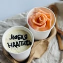 Тортики в стакане с розой