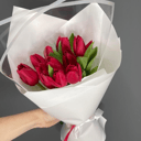 Букет «Красные тюльпаны»
