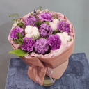 Букет «Диантус и гиацинты» из гвоздик