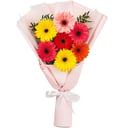 Букет из разноцветных гербер средний