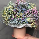 Шляпная коробка с цветами «Зефир» из гипсофил