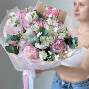 Букет в розовых оттенках