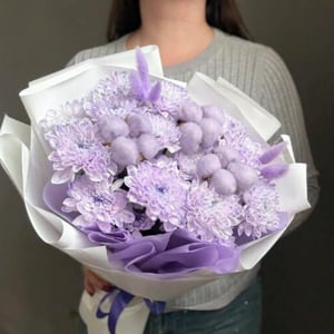 Супер букет из кустовой хризантемы