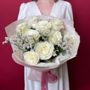 Букет «Сливочный» из роз