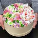 Подарочный набор «Коробка с хризантемами и рафаэлло»