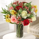 Лучший день из роз и альстромерий