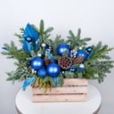 Коробка с цветами «Сияние сапфиров»