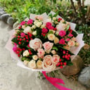 Букет «Ягода малина» из роз