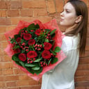 Букет «Сердечные дела» из роз