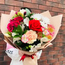 Букет «Солнечный» из альстромерий и роз