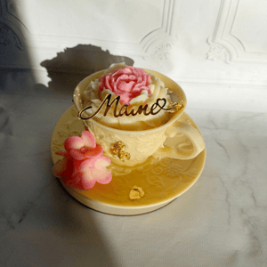 Торт в шоколадной чайной паре для мамы