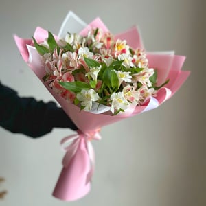 Букет альстромерия розовый