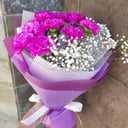 Букет «Диантус с гипсофилой»