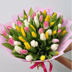 Букет «51 тюльпан микс»