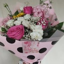 Букет «Легкий горошек» из роз и эустом