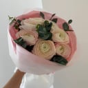 Букет «Волшебные ранункулюсы» из эустом