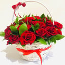 Корзина с розами