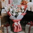 Букет «Сердечная благодарность» из эустом и гербер