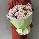 Нежный букет роз и альстромерий, 311