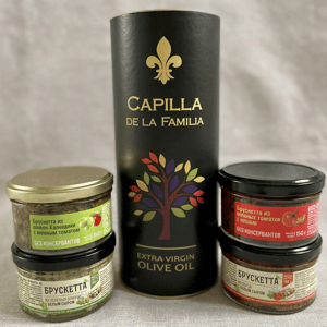 Набор брускетт в подарочном тубусе