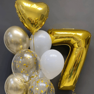 Набор шаров с гелием 303 - с цифрой 7