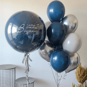 Гелиевые шары в синем цвете