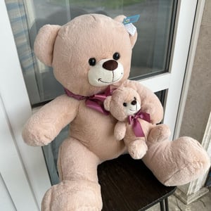 Милый мишка с малышом 50 см