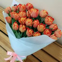 Букет «Оранжевое лето» из тюльпанов