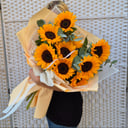 Букет «Танец Осени» из подсолнухов