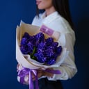 Букет «Фиолетовые гиацинты 15 штук» из экзотических цветов